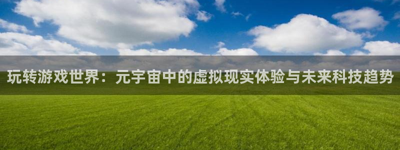 奇亿娱乐测速登陆：玩转游戏世界：元宇宙中的虚拟现实体验与未来