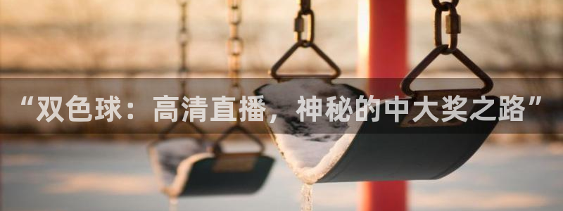 玩球体育app：“双色球：高清直播，神秘的中大奖之路”